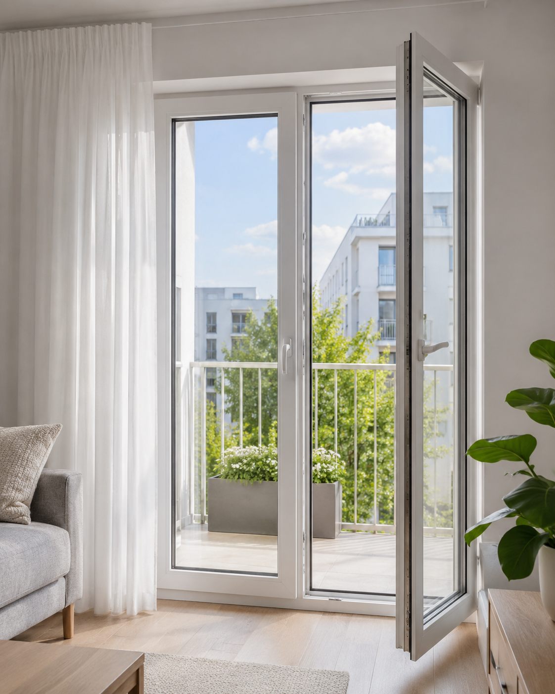 Drzwi PVC w Białymstoku — tarasowe HS i wejściowe MODERNDOOR